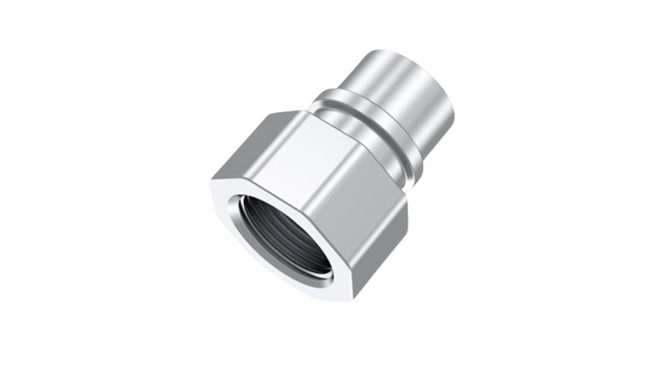 Conector hembra de acero inoxidable