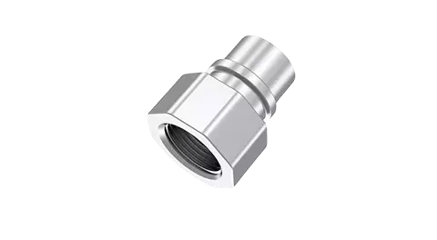 Conector hembra de acero inoxidable