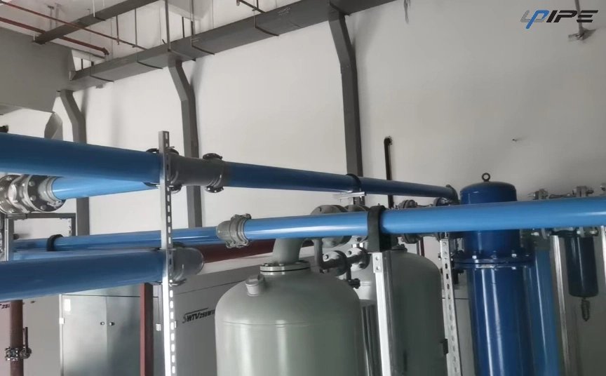 Soluciones de tuber&iacute;as de aire de aluminio azul para distribuci&oacute;n de aire comprimido con eficiencia energ&eacute;tica
