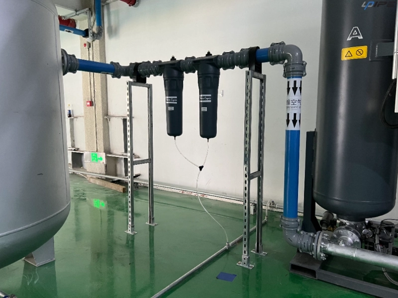 Tubería de aire comprimido de aluminio azul para instalaciones de fabricación de automóviles